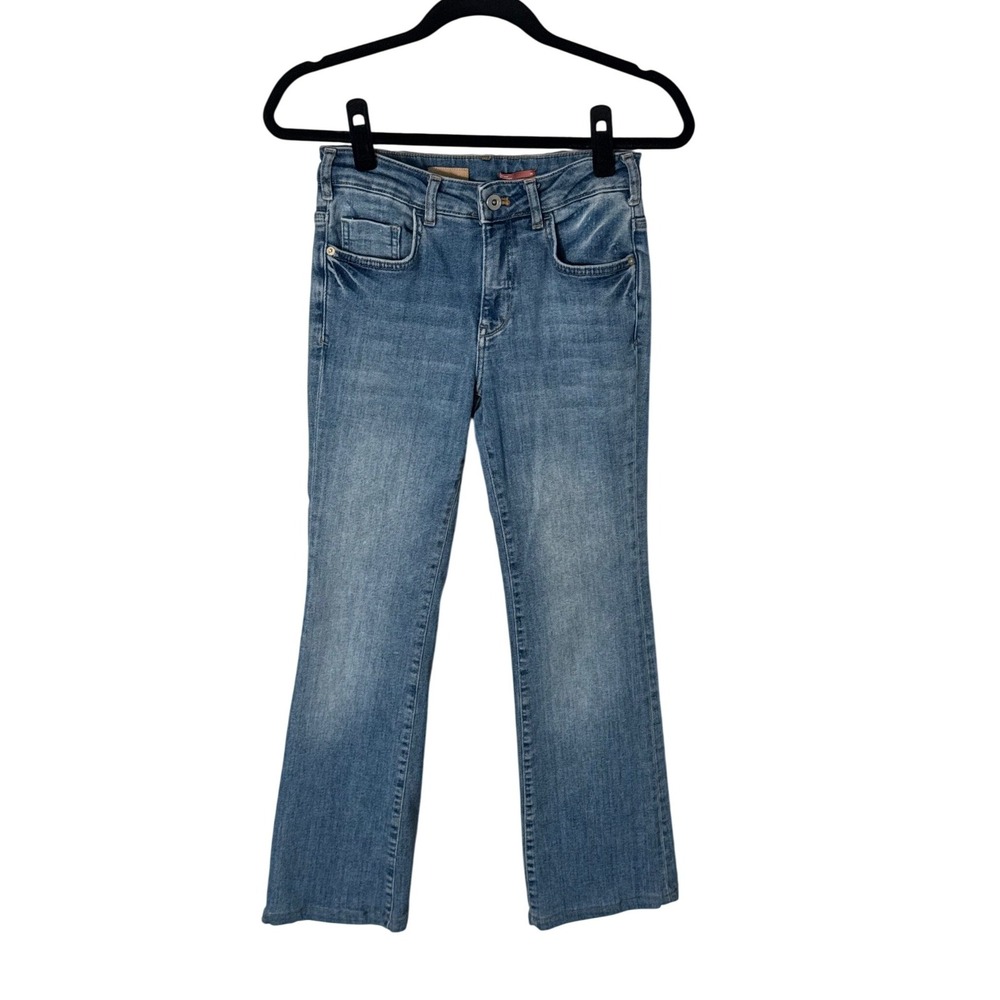 Pilcro The Demilune Bootcut Jeans Medium Wash Mid Rise Sz 26 Stretch Denim Jeans